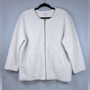 J.Crew Cream Sherpa Teddy Bear Jacket H4011 – Medium, EUC
